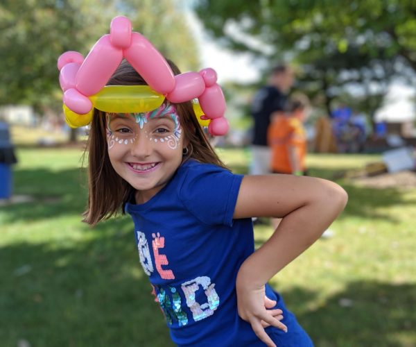 girl at fun fair