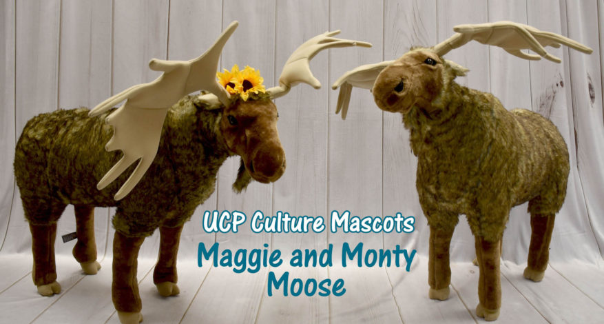 mascots Maggie and Monty Moose